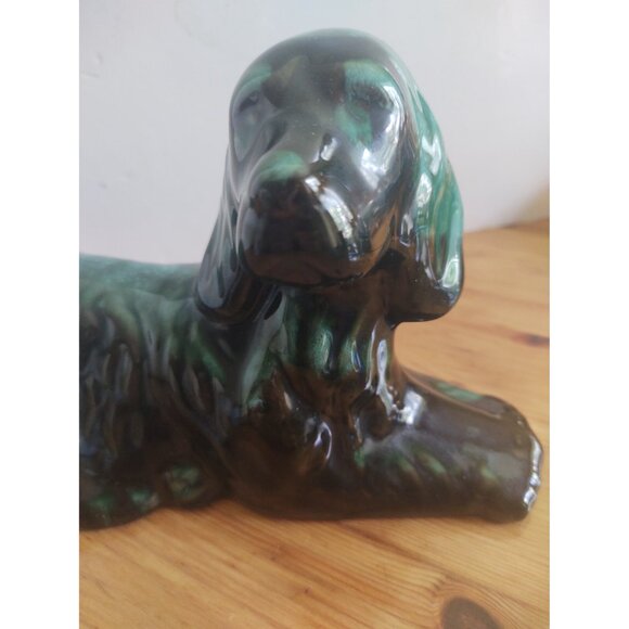 Vintage Blue Mountain Canada Pottery Cocker Spaniel 10" x 5 1/2" tall - Picture 9 of 10